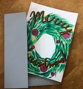 [6 Cards] Wreath Christmas Cards