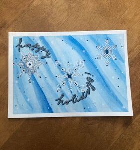 [6 Cards] Snowflake Holiday Cards
