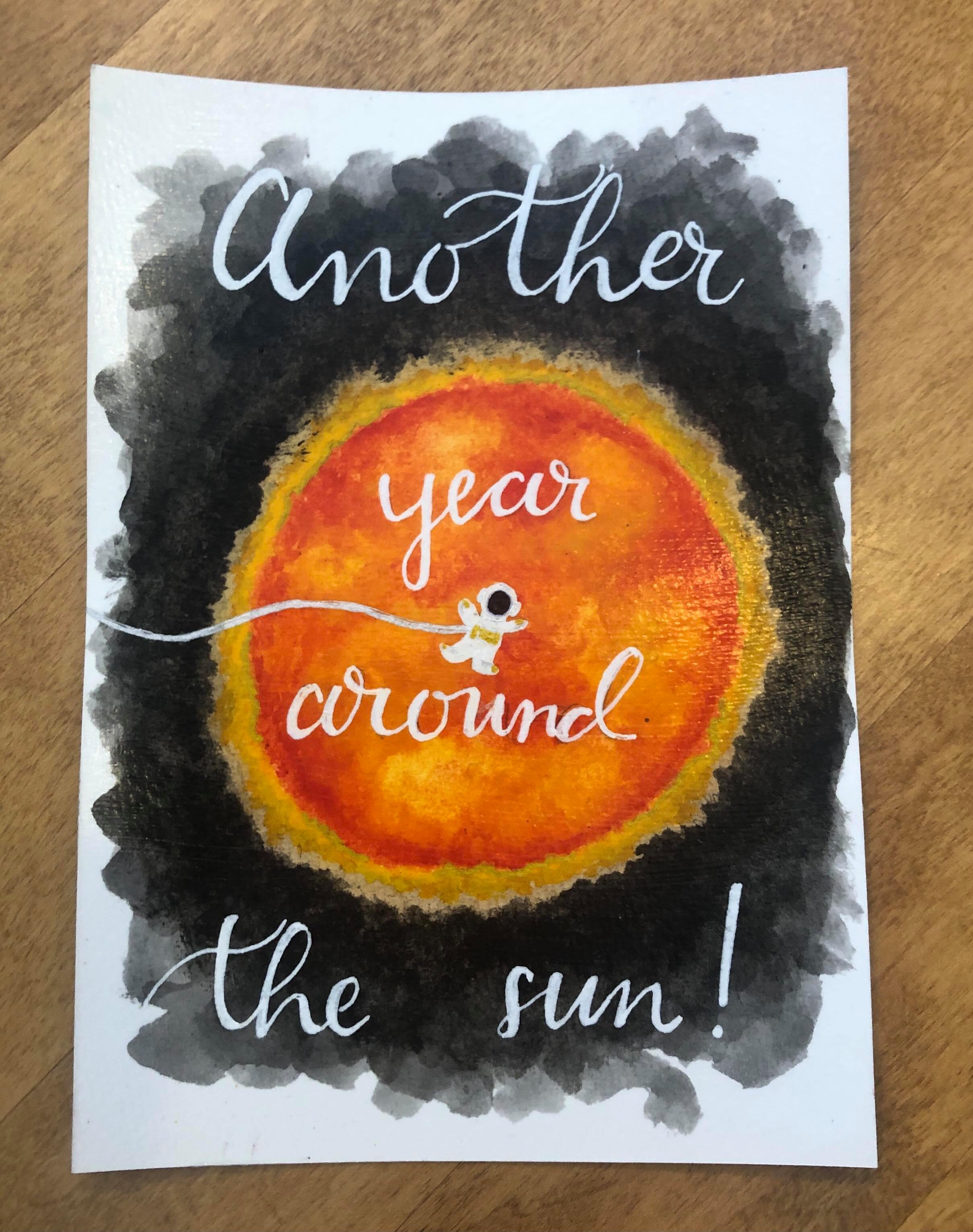 [6 Cards] "Another Year Around the Sun" Cards