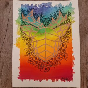 Rainbow Reindeer (Day 24)