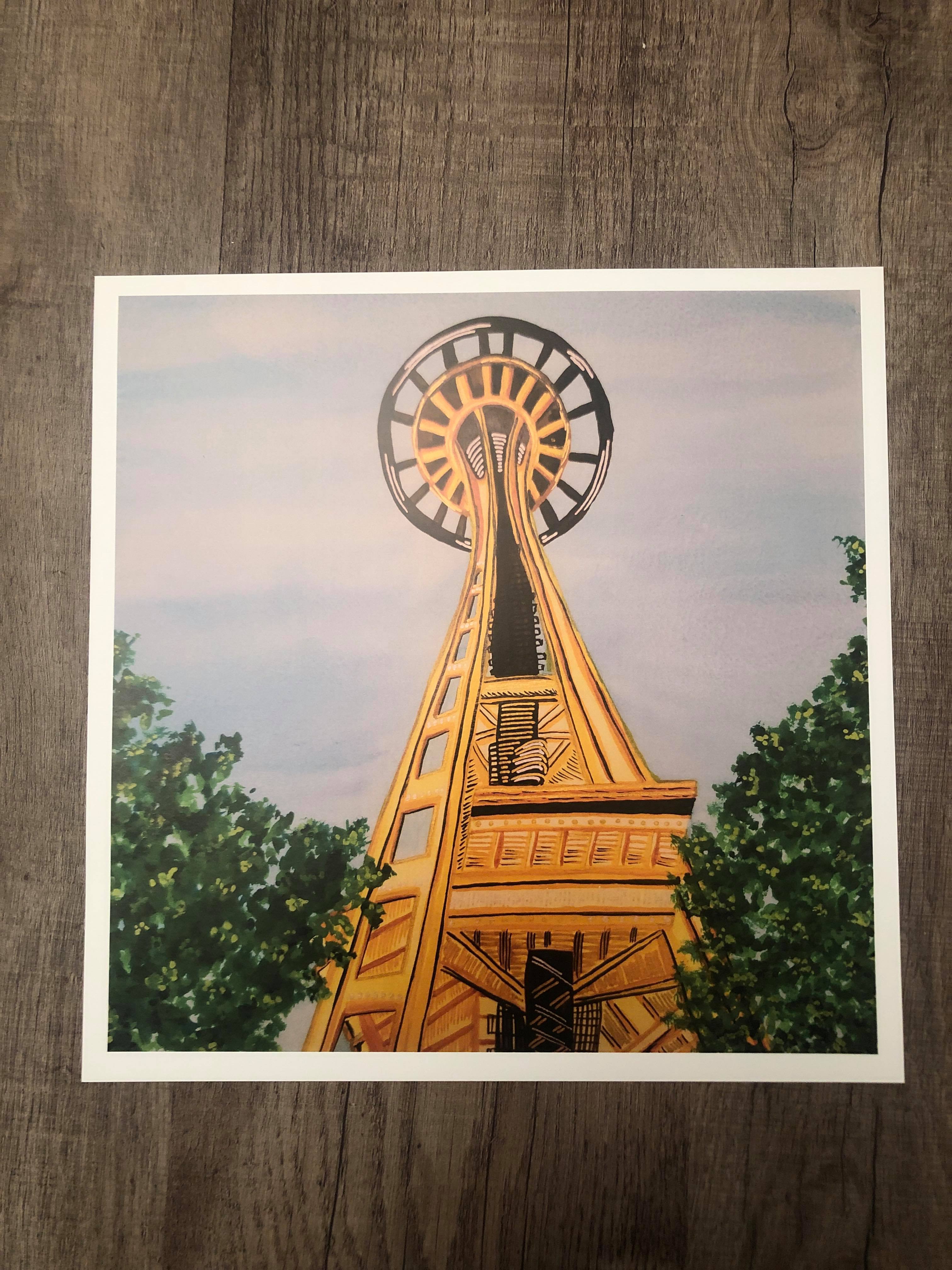 Seattle Space Needle Print