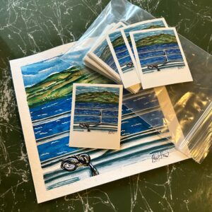 Snorkel Getaway Polaroid Sticker